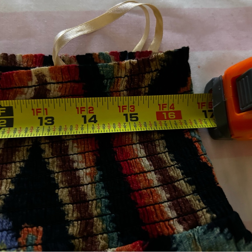 Ralph Lauren Lauren Tiered Mini Skirt Size 14 Southwestern Aztec Print Boho - Picture 5 of 8